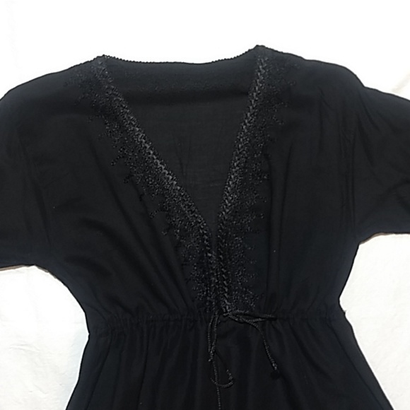 Black Moroccian tunic from Marrakesh new not worn - Picture 4 of 6